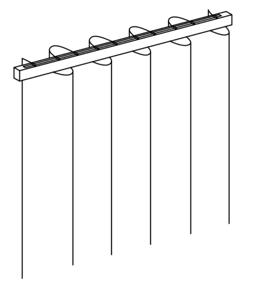 Two Australia S and Wave Fold curtain